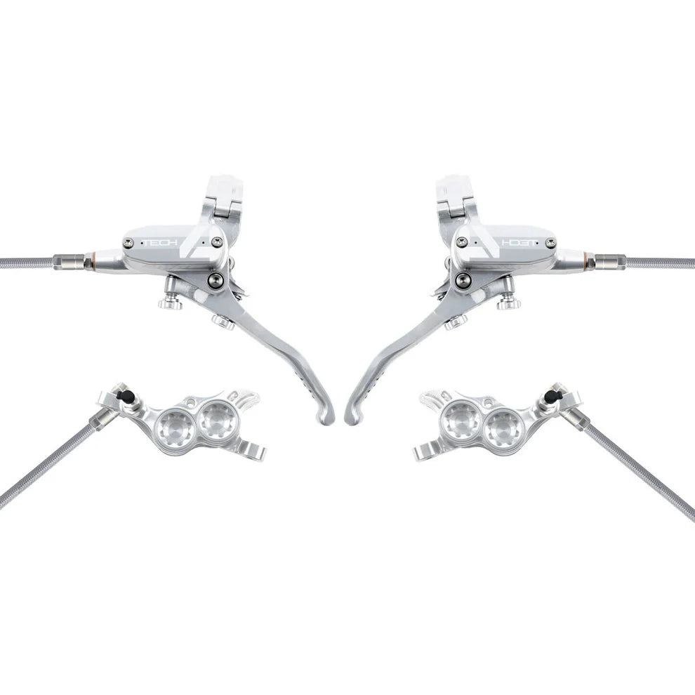 Paar HOPE TECH 4 V4 Aviation Silver remmen