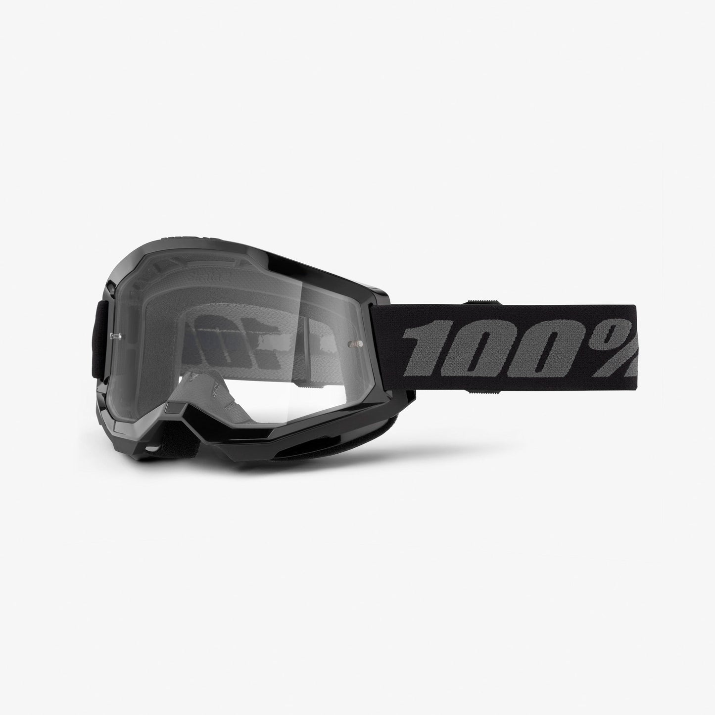 Masker 100% STRATA 2 JUNIOR Zwart Helder Scherm