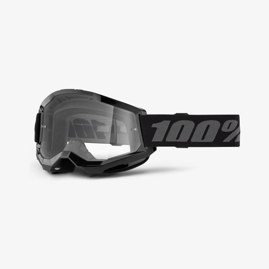 Goggle 100% STRATA 2 Junior Zwart Heldere Lens