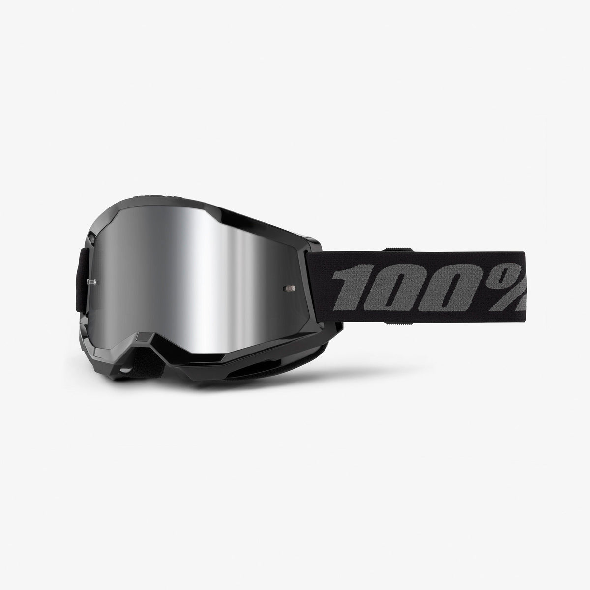 Masker 100% STRATA 2 JUNIOR Zwart Silver Mirror Scherm