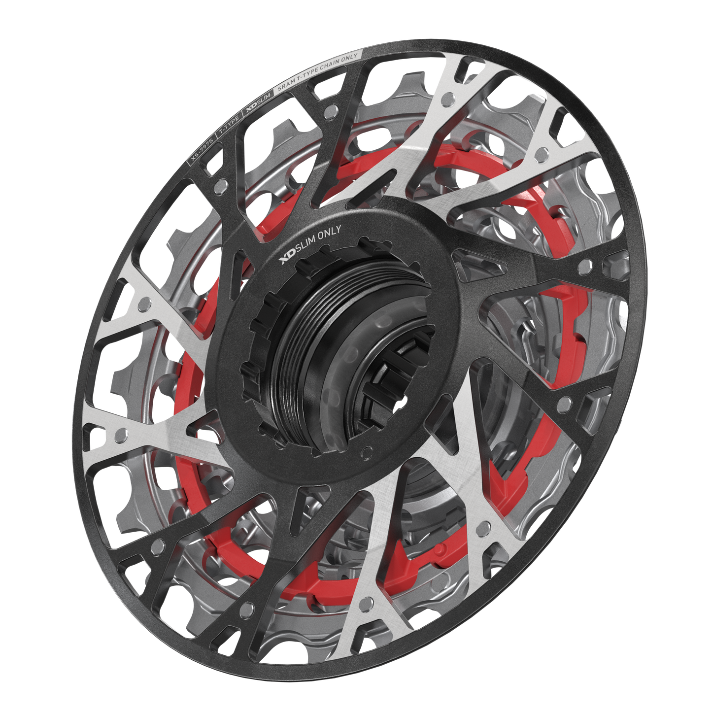 SRAM XS-797 T-Type DH 7-speed cassette voor XD korte body