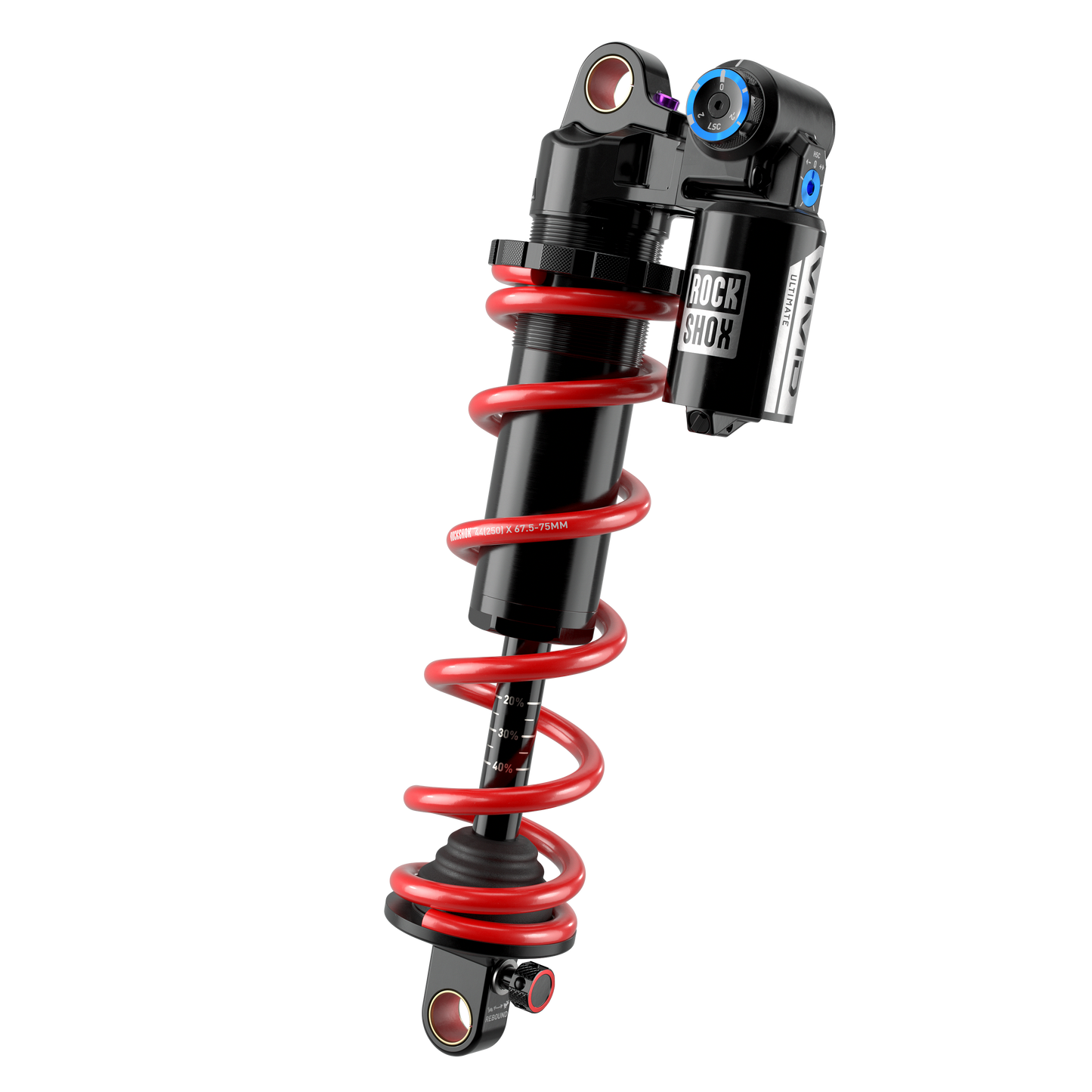 ROCKSHOX VIVID COIL ULTIMATE DH RC2 D1 standaard schokdemper met veren