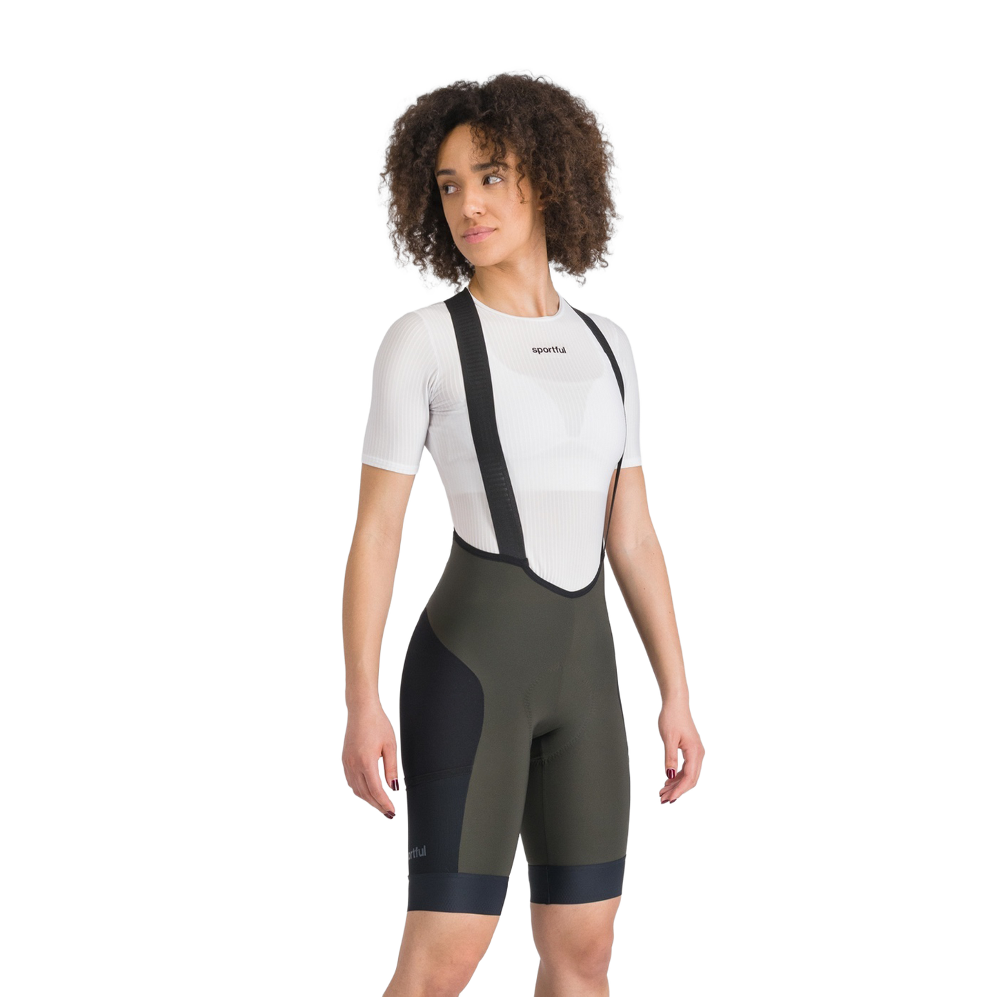 Dames SPORTFUL SUPERGIARA 2 Bib Short Khaki/Zwart