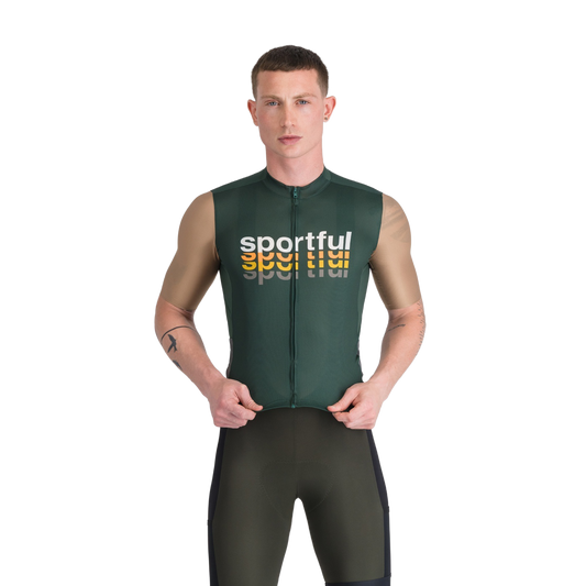 SPORTFUL SUPERGIARA 2 LOGO Korte Mouw Jersey Khaki