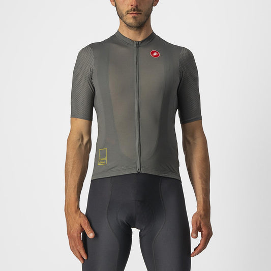 CASTELLI BREATHE ATTACK Korte Mouw Jersey Grijs Groen