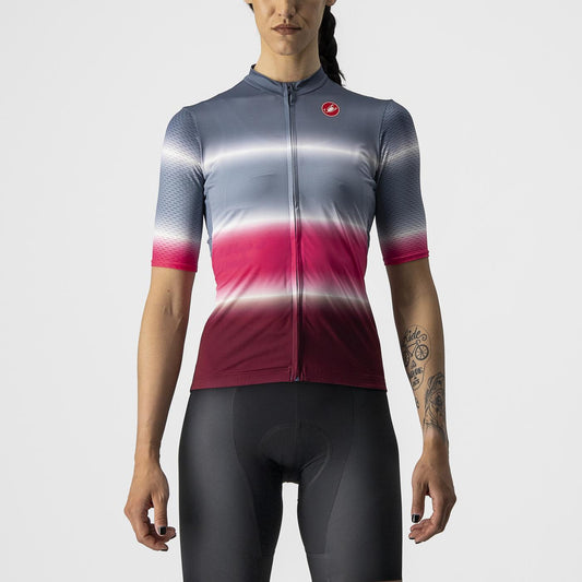 CASTELLI DOLCE Korte Mouw Jersey Blauw/Bordeaux