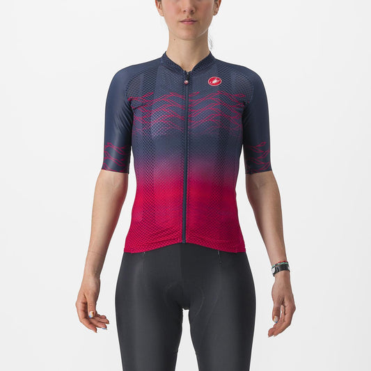 CASTELLI CLIMBER'S 2.0 Damestrui met korte mouwen Blauw/Wit