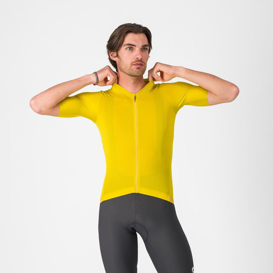 CASTELLI ESPRESSO 2 Korte Mouw Jersey Geel