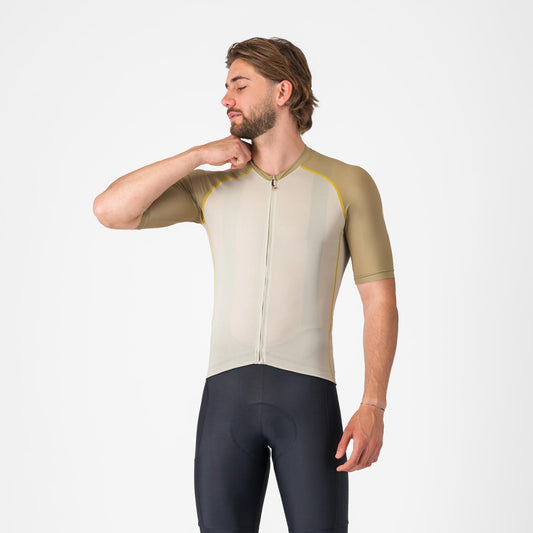 CASTELLI UNLIMITED ENDURANCE 3 JERSEY Beige/Kaki trui