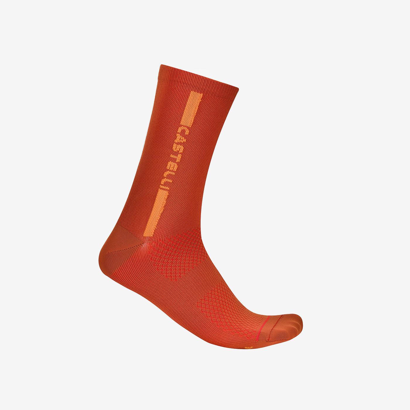 CASTELLI LINEA LOGO 15 Paprika Sokken