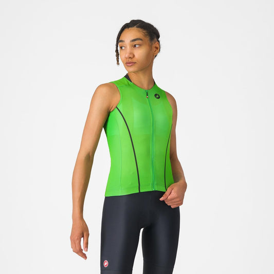 CASTELLI ANIMA FLOW Mouwloze Damestrui Groen