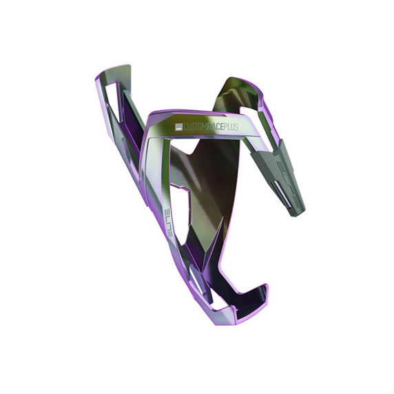ELITE CUSTOM RACE PLUS bidonhouder Groen Violet Iridescent