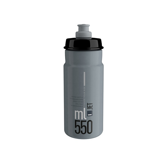ELITE JET Grijs Zwart Logo Fles