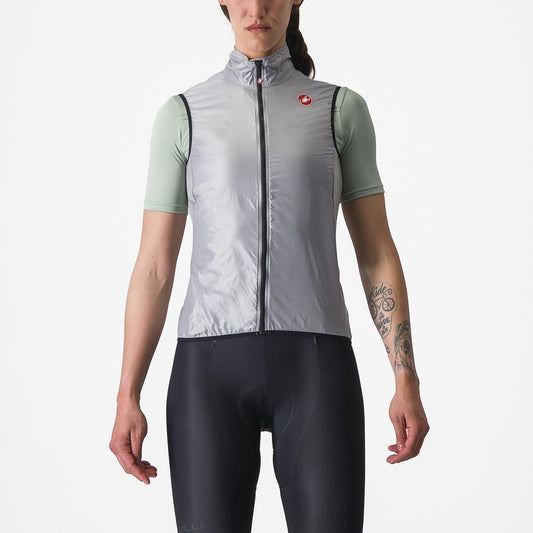 CASTELLI ARIA Grijs Mouwloos Jasje voor dames