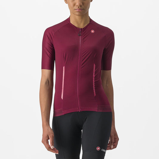 CASTELLI ENDURANCE Damestrui Korte Mouw Bordeaux