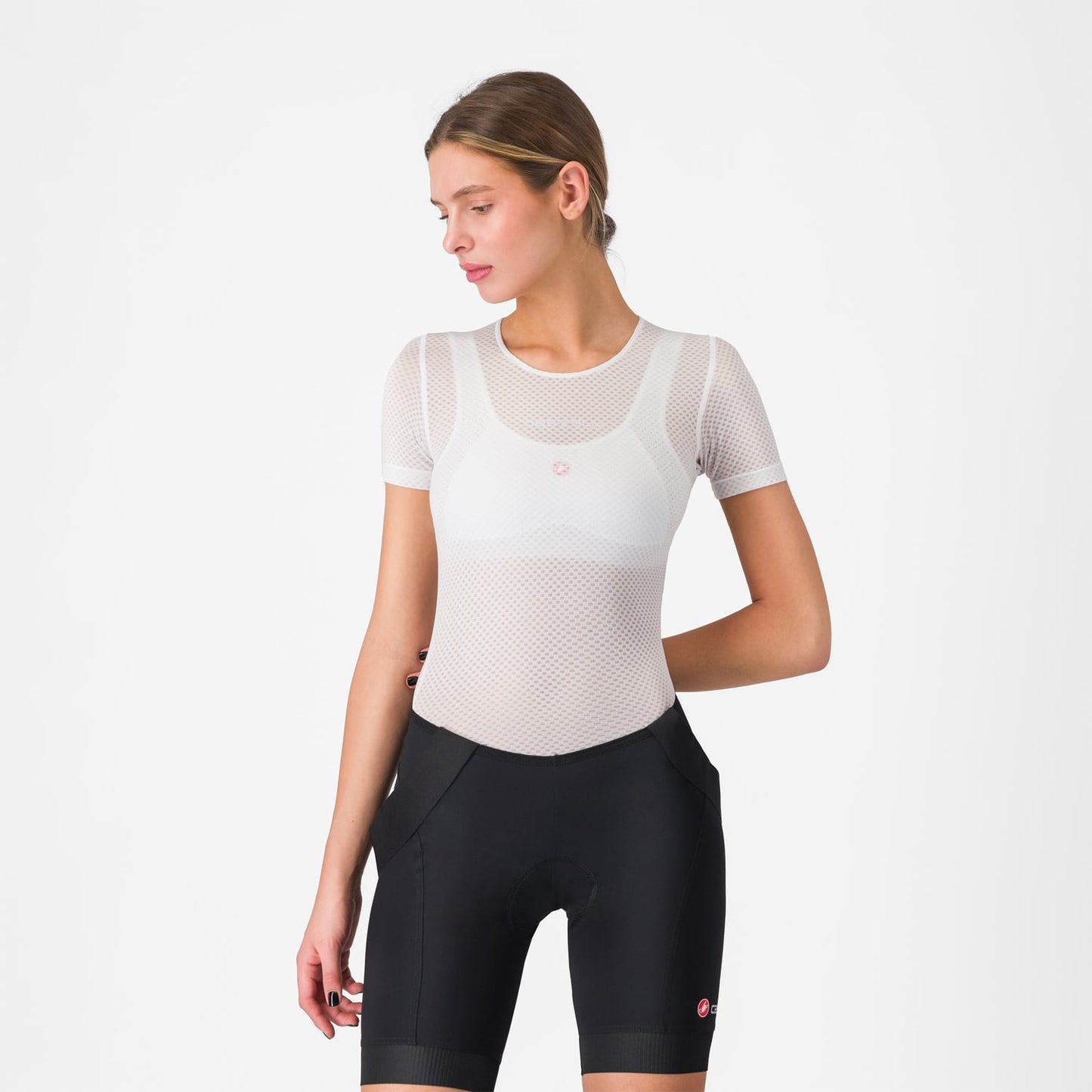 CASTELLI PRO MESH Damesondergoed met korte mouwen Wit