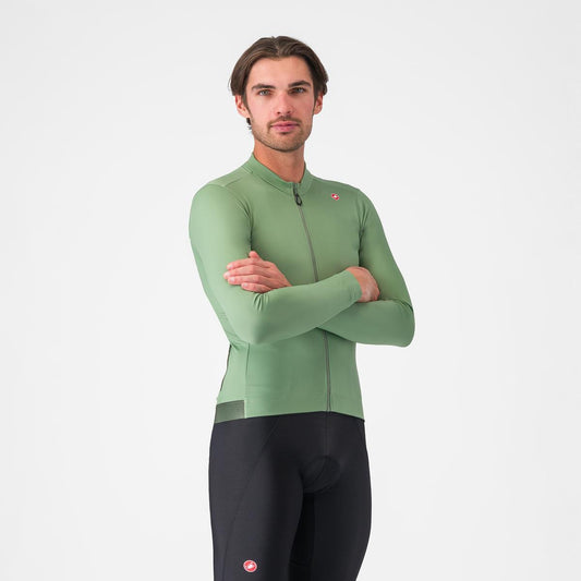 CASTELLI ESPRESSO THERMAL lange mouwen peper trui groen