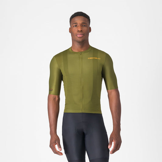 CASTELLI UNLIMITED ENTRATA 3 Korte Mouw Jersey Khaki