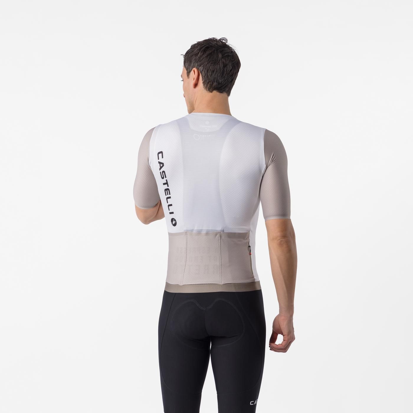 CASTELLI CORRETTO Korte Mouw Ivoor/Kleurige Jersey