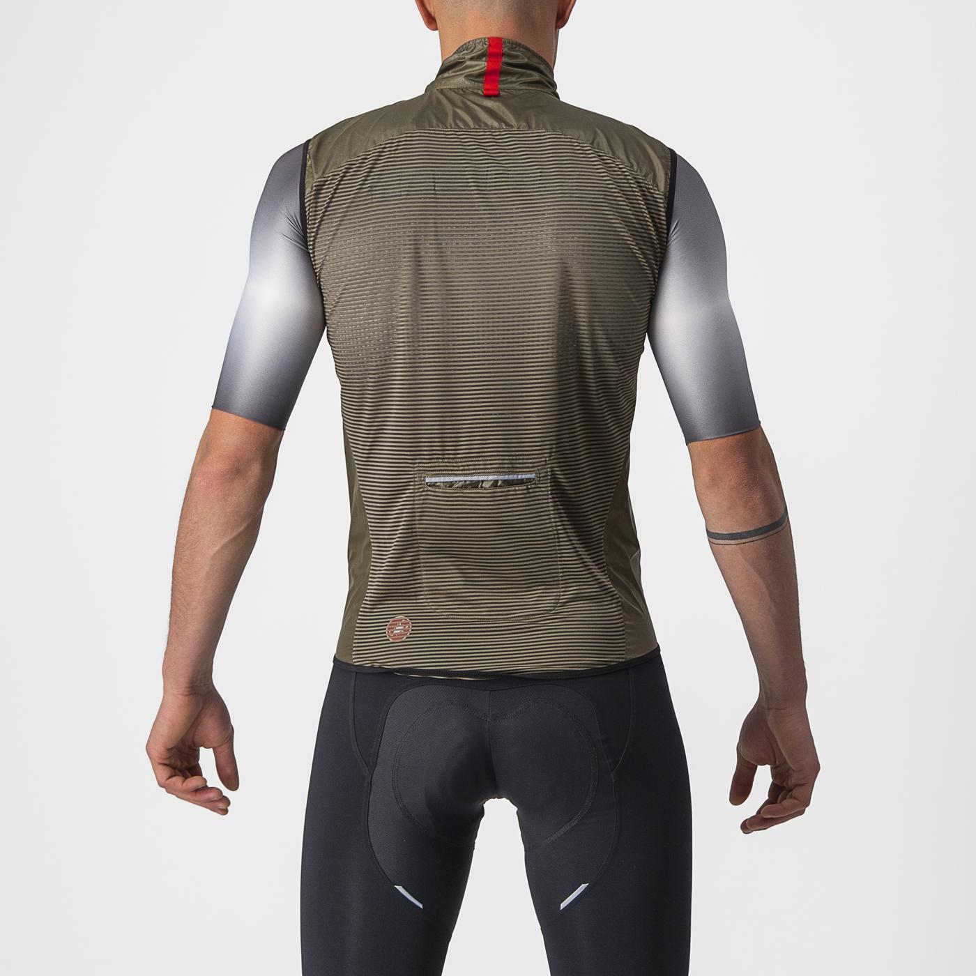 CASTELLI ARIA Mouwloze Jas Bruin
