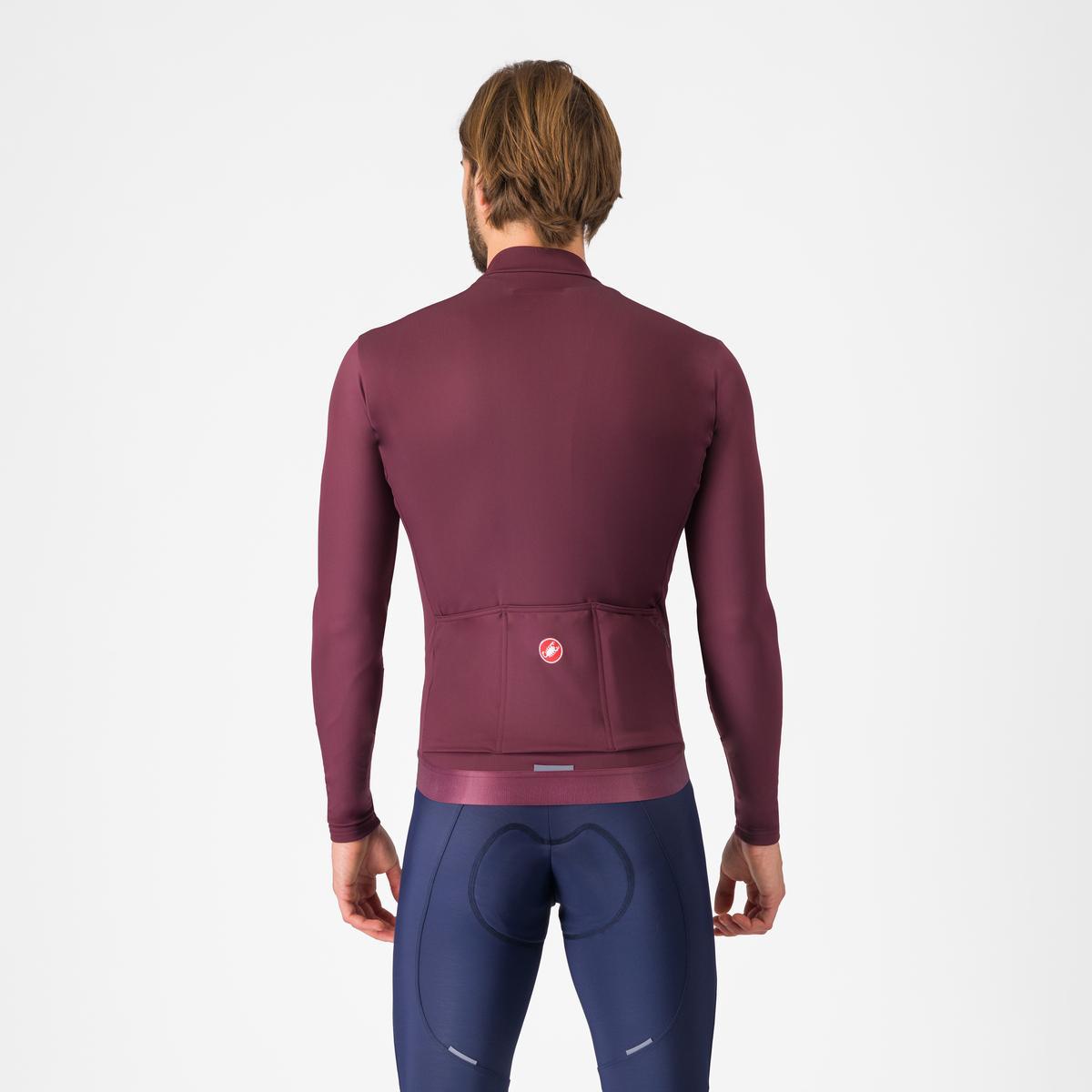 CASTELLI ESPRESSO THERMAL Jersey Lange Mouw Bordeaux
