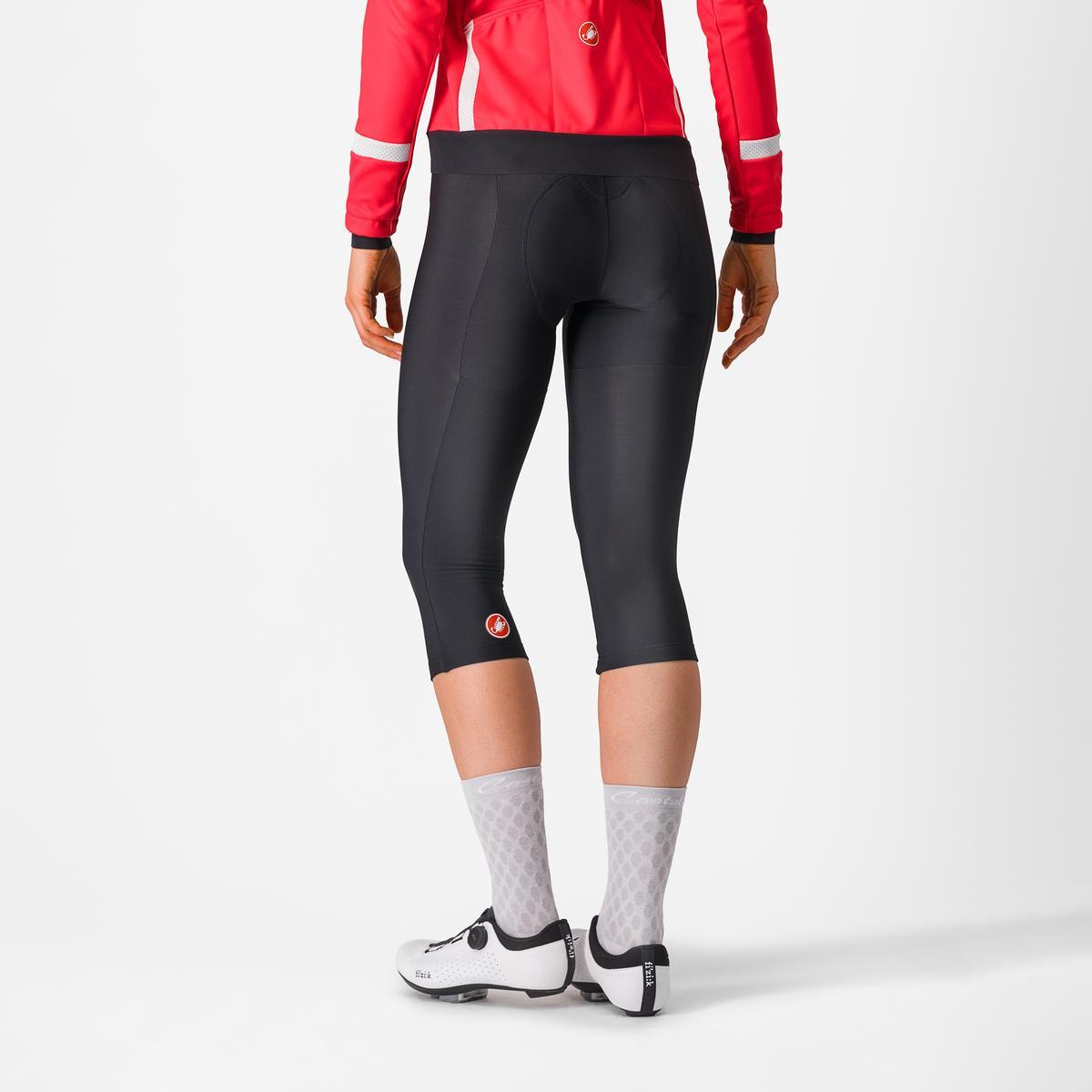 CASTELLI ENTRATA Dames 3/4 Bibtights Zwart