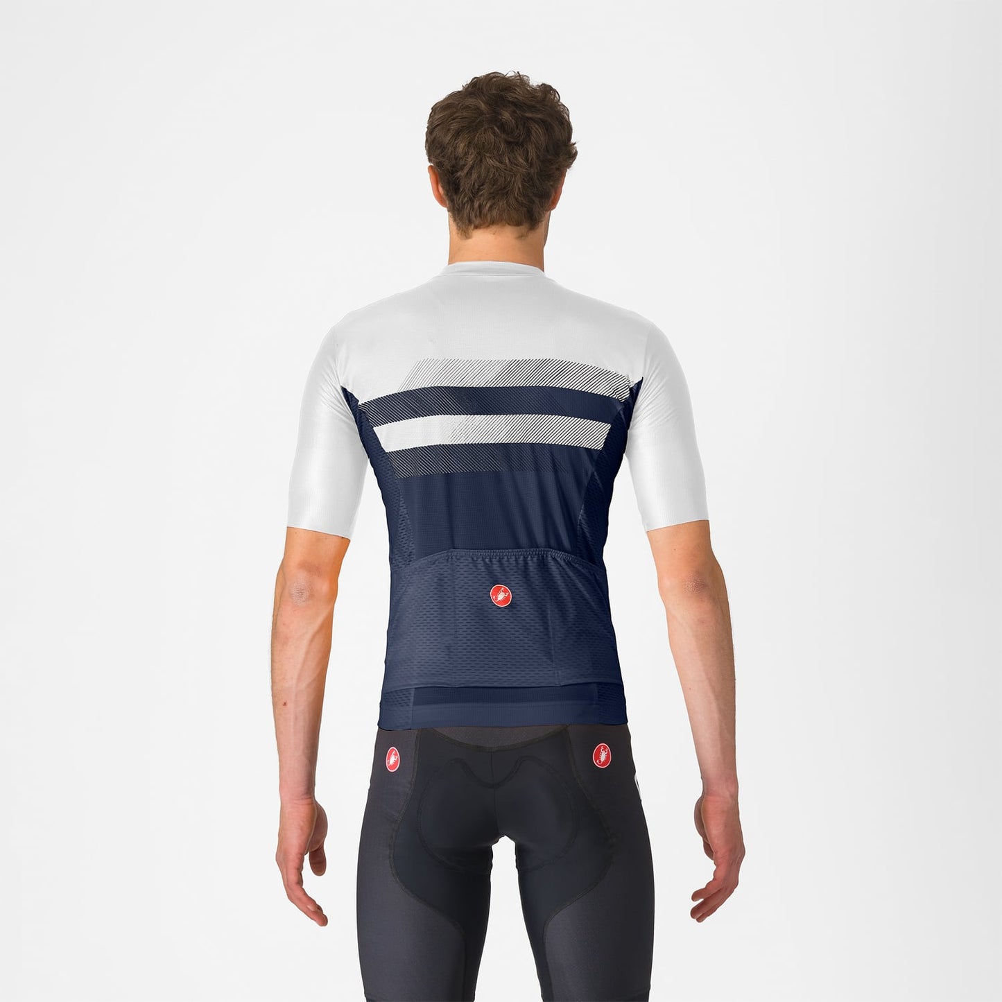 CASTELLI SIMBOLO Korte Mouw Trui Blauw/Wit