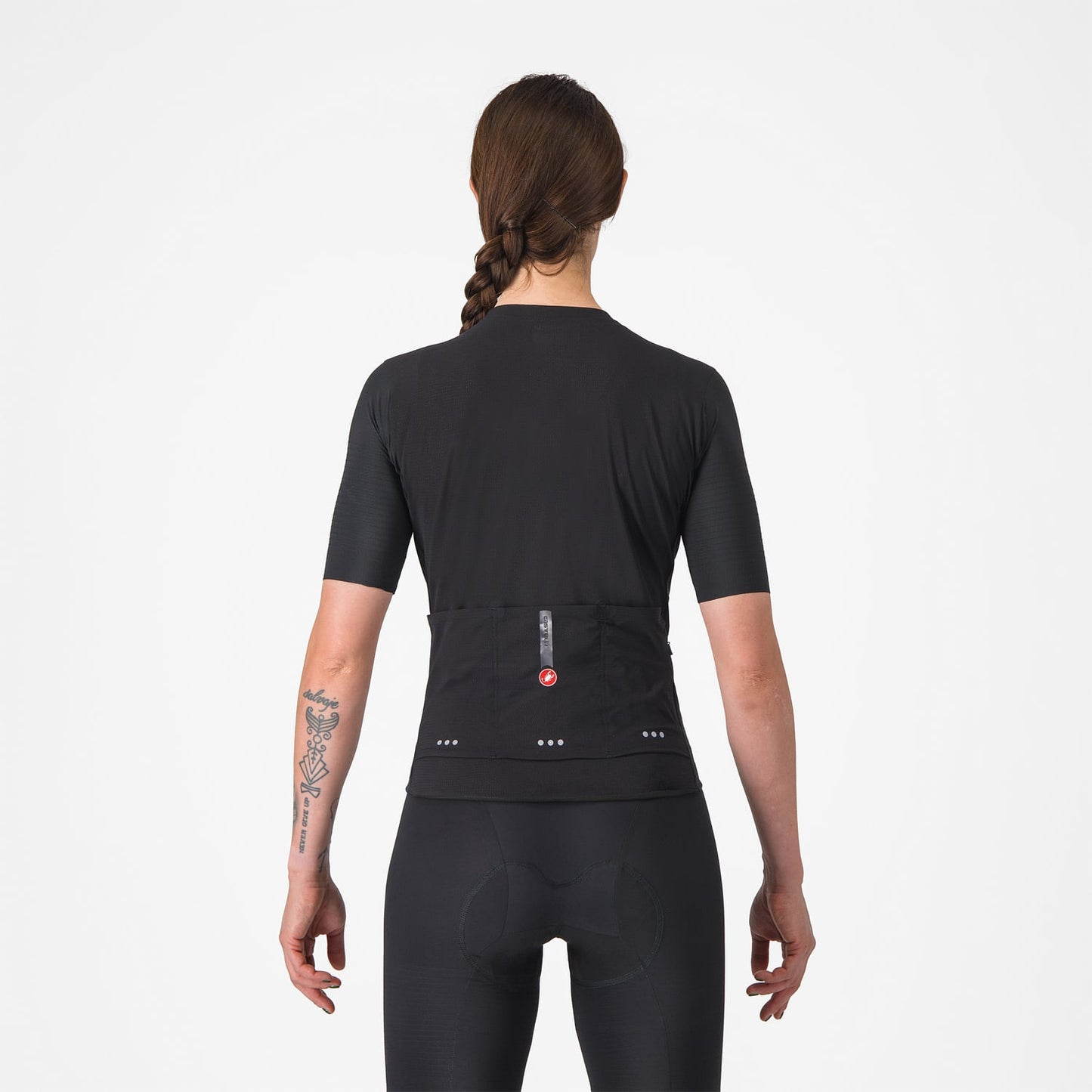 CASTELLI PREMIO EVO Damestrui Korte Mouw Zwart