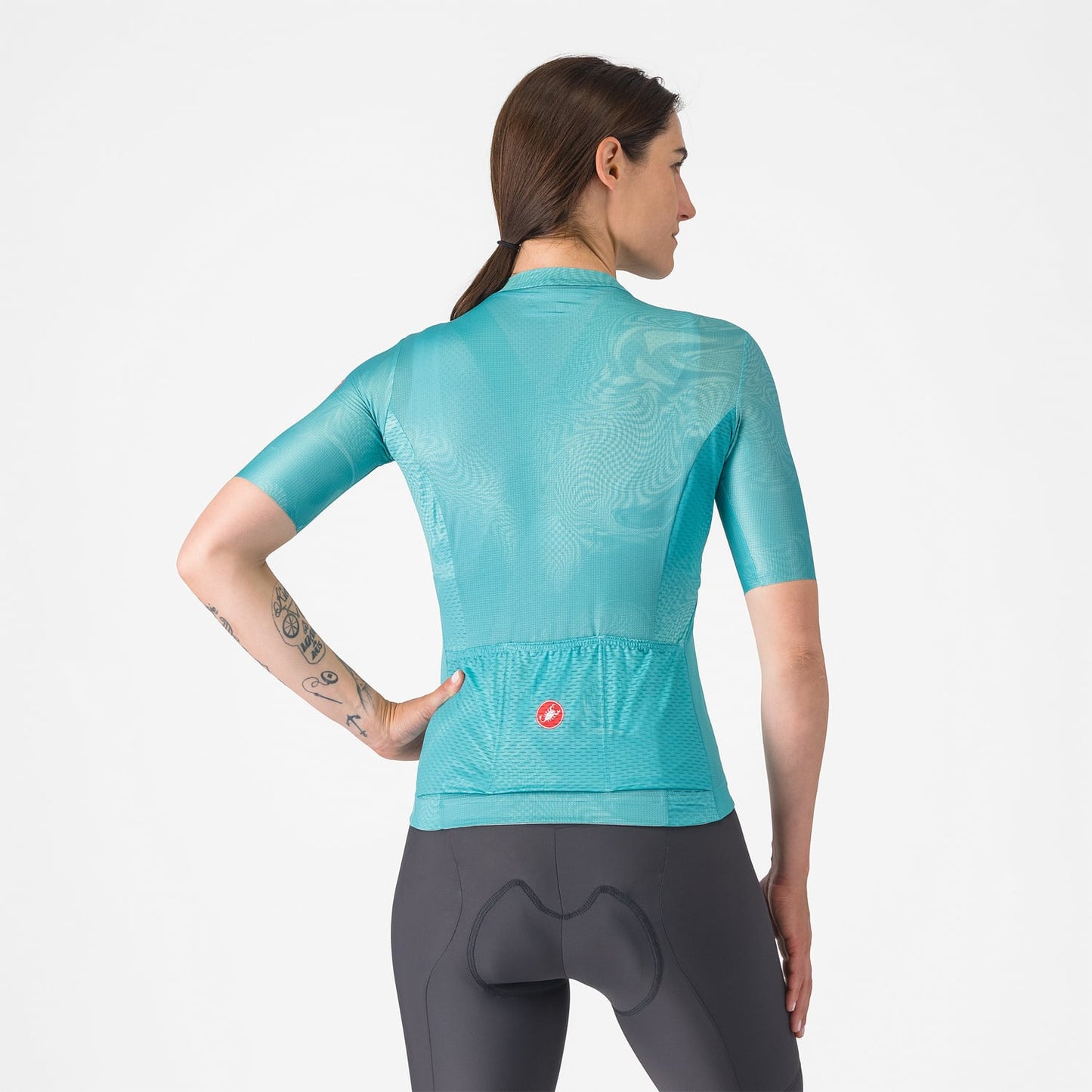 CASTELLI FANTASIA Damestrui Korte Mouw Turquoise