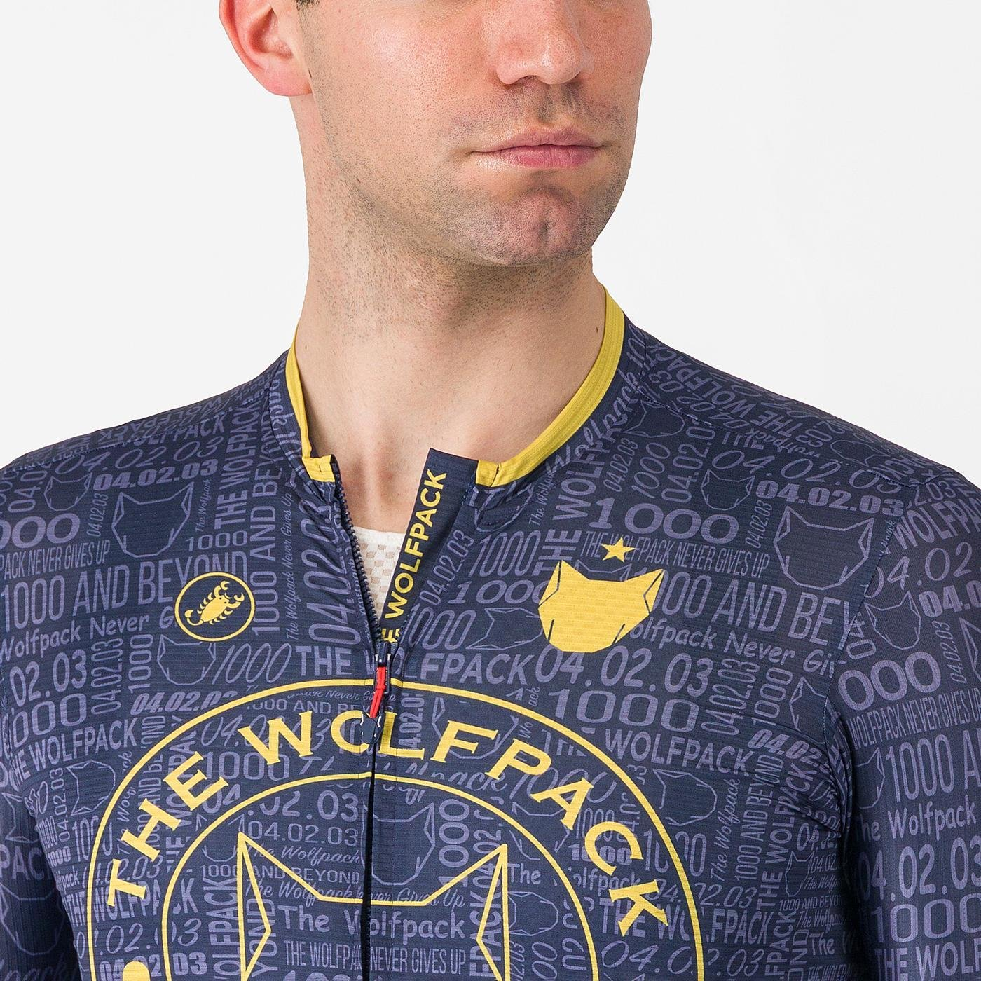 CASTELLI WOLFPACK 1000 VICTORY Korte Mouw Trui Navy