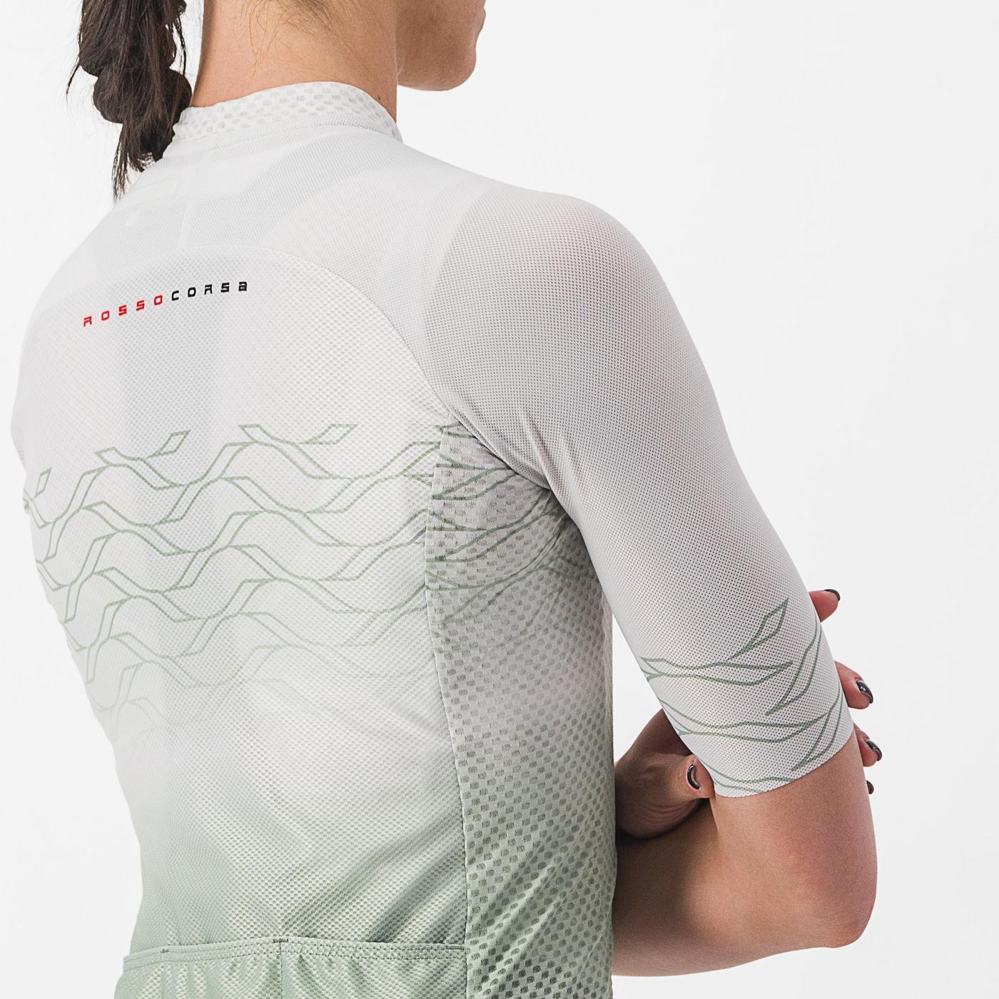 CASTELLI CLIMBER'S 2.0 Damestrui met korte mouwen Grijs/Groen