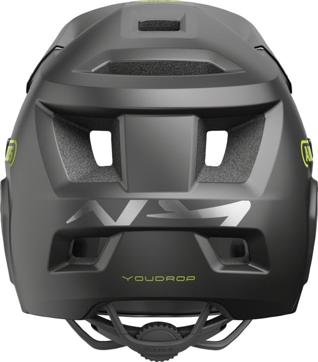 ABUS YOUDROP FF Junior Velvet mountainbikehelm, zwart