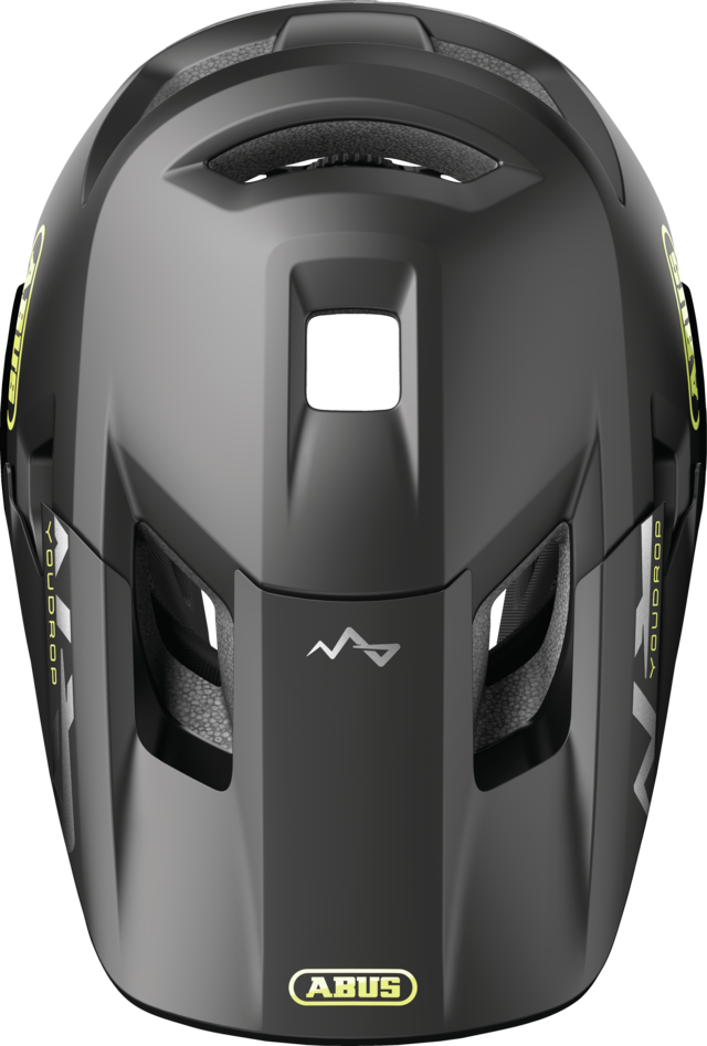 ABUS YOUDROP FF Junior Velvet mountainbikehelm, zwart