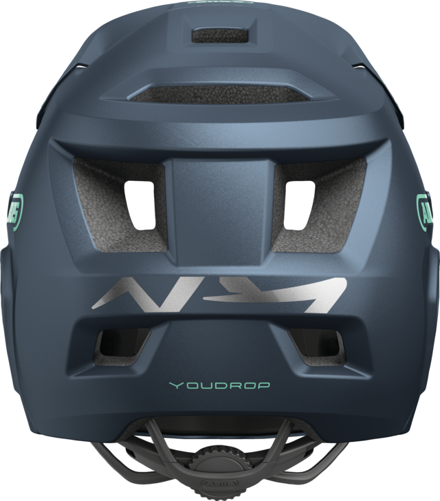 ABUS YOUDROP FF Junior Midnight Blauwe MTB-helm