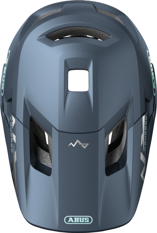ABUS YOUDROP FF Junior Midnight Blauwe MTB-helm