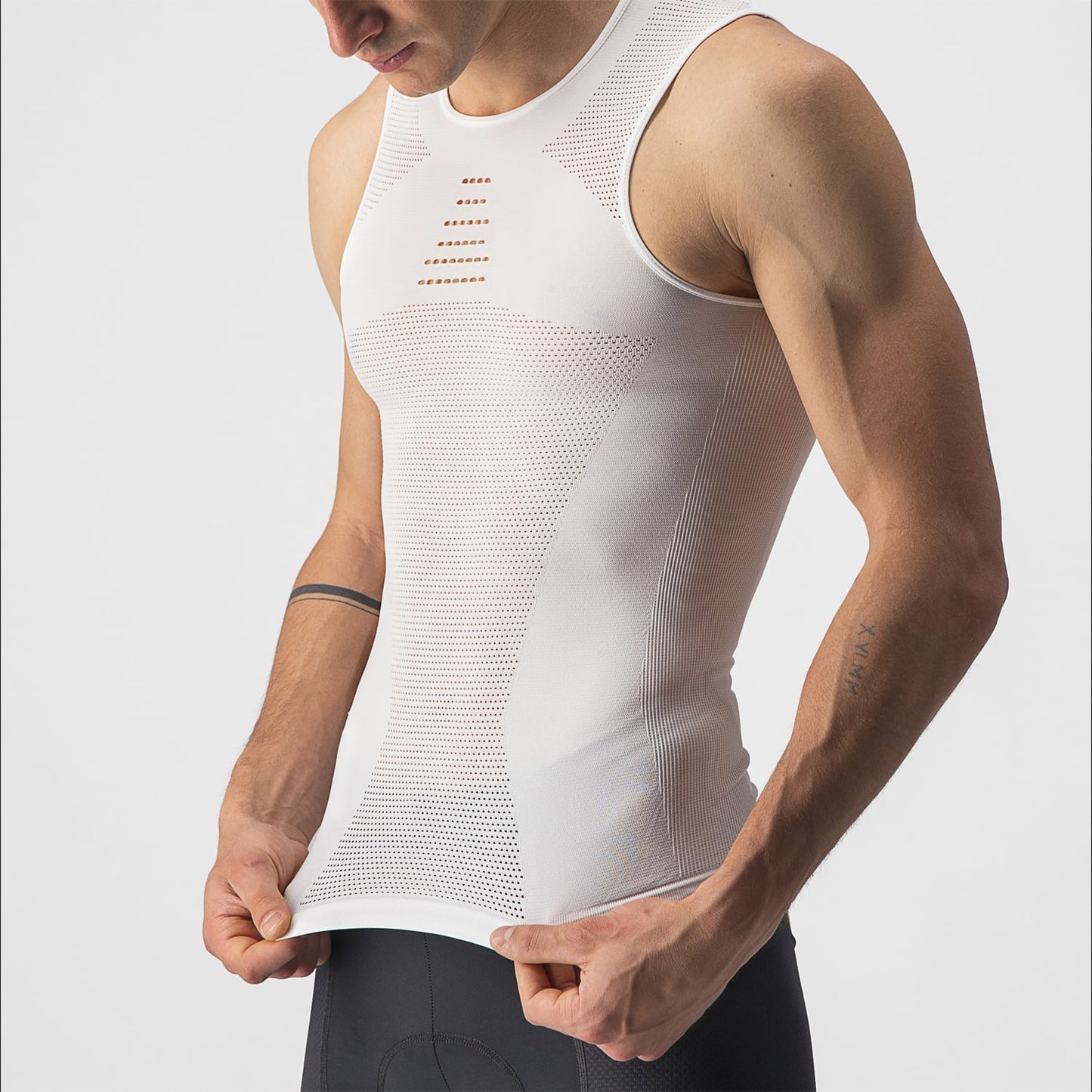 CASTELLI CORE SEAMLESS Mouwloos Ondergoed Wit