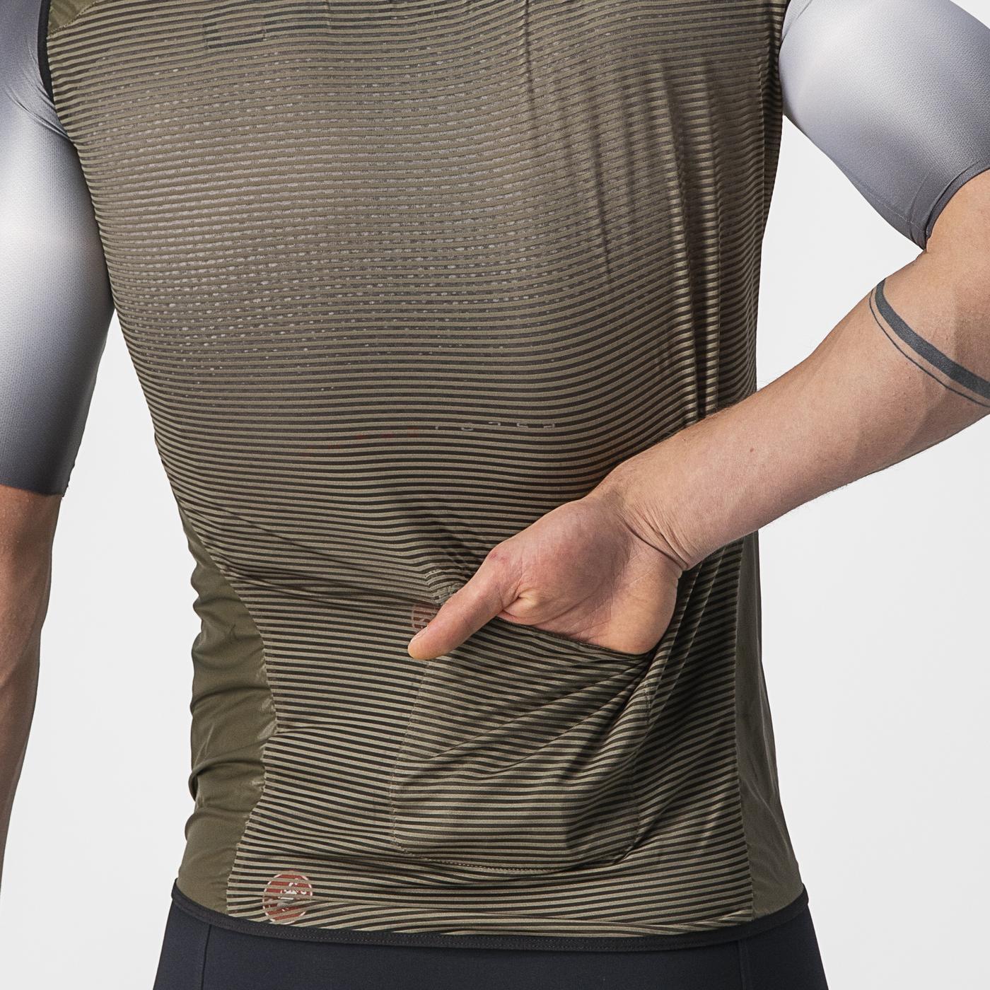 CASTELLI ARIA Mouwloze Jas Bruin