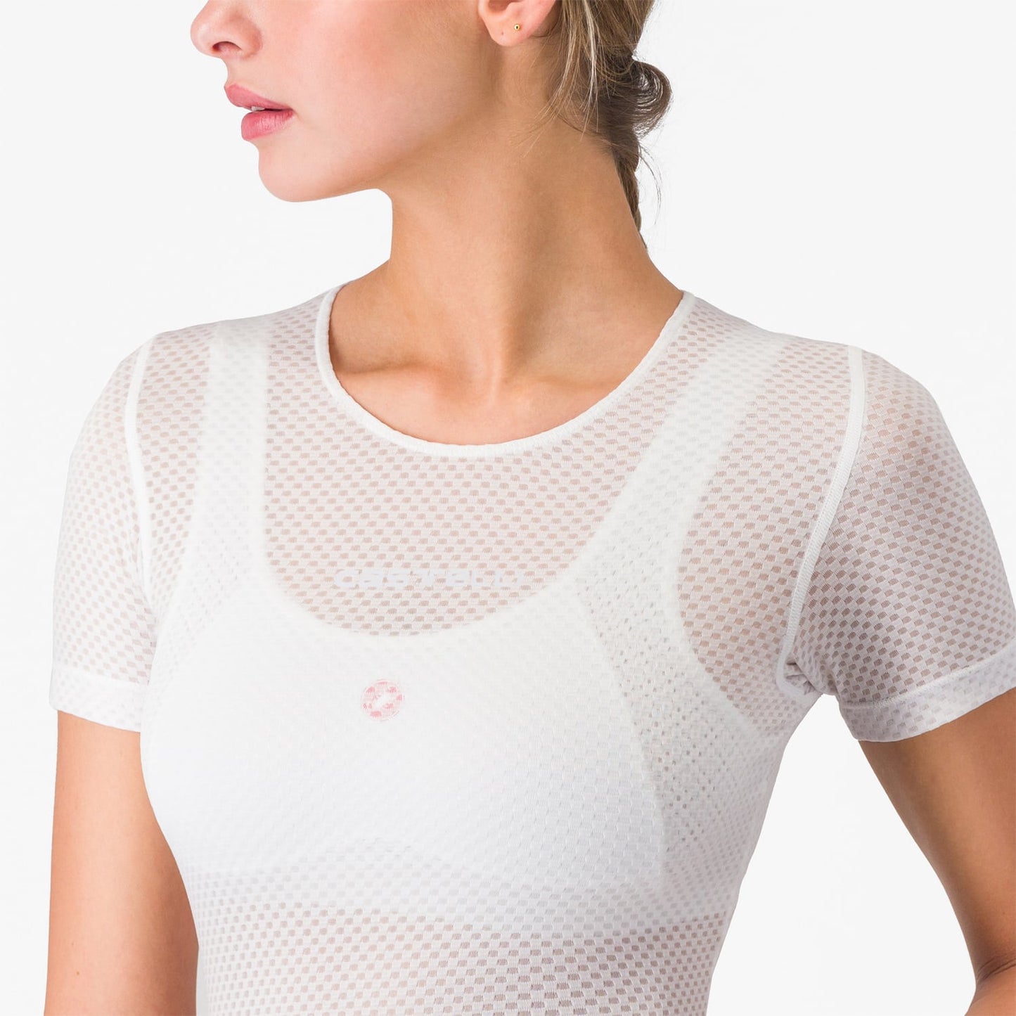 CASTELLI PRO MESH Damesondergoed met korte mouwen Wit