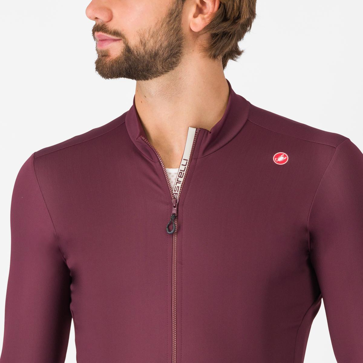 CASTELLI ESPRESSO THERMAL Jersey Lange Mouw Bordeaux