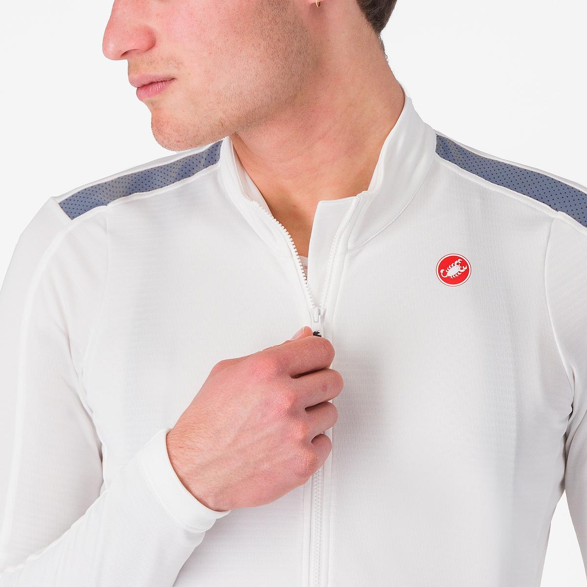 CASTELLI PURO 4 lange mouwen ivoorkleurige jersey
