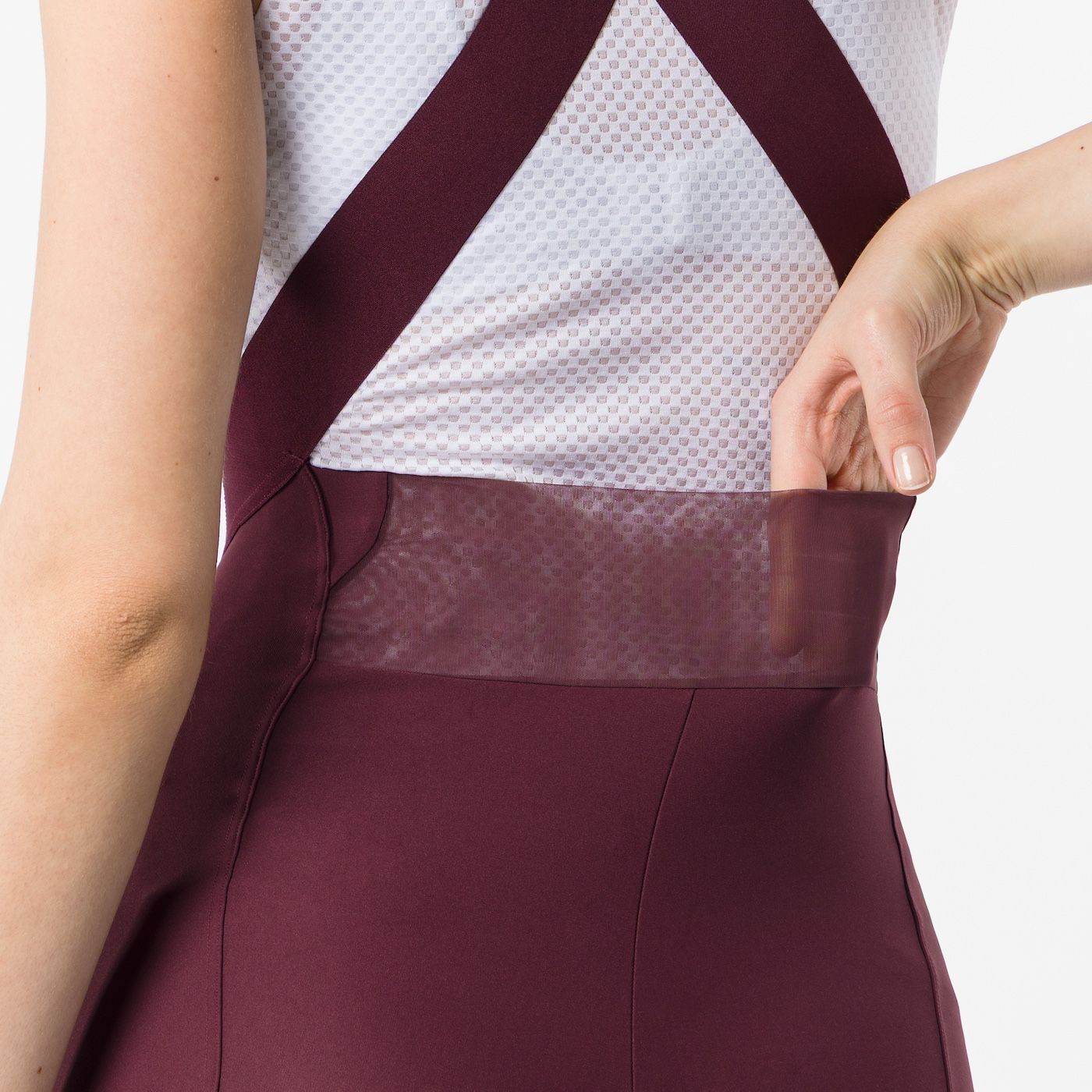 CASTELLI ESPRESSO 2 W DT Dames Slabbetje Bordeaux