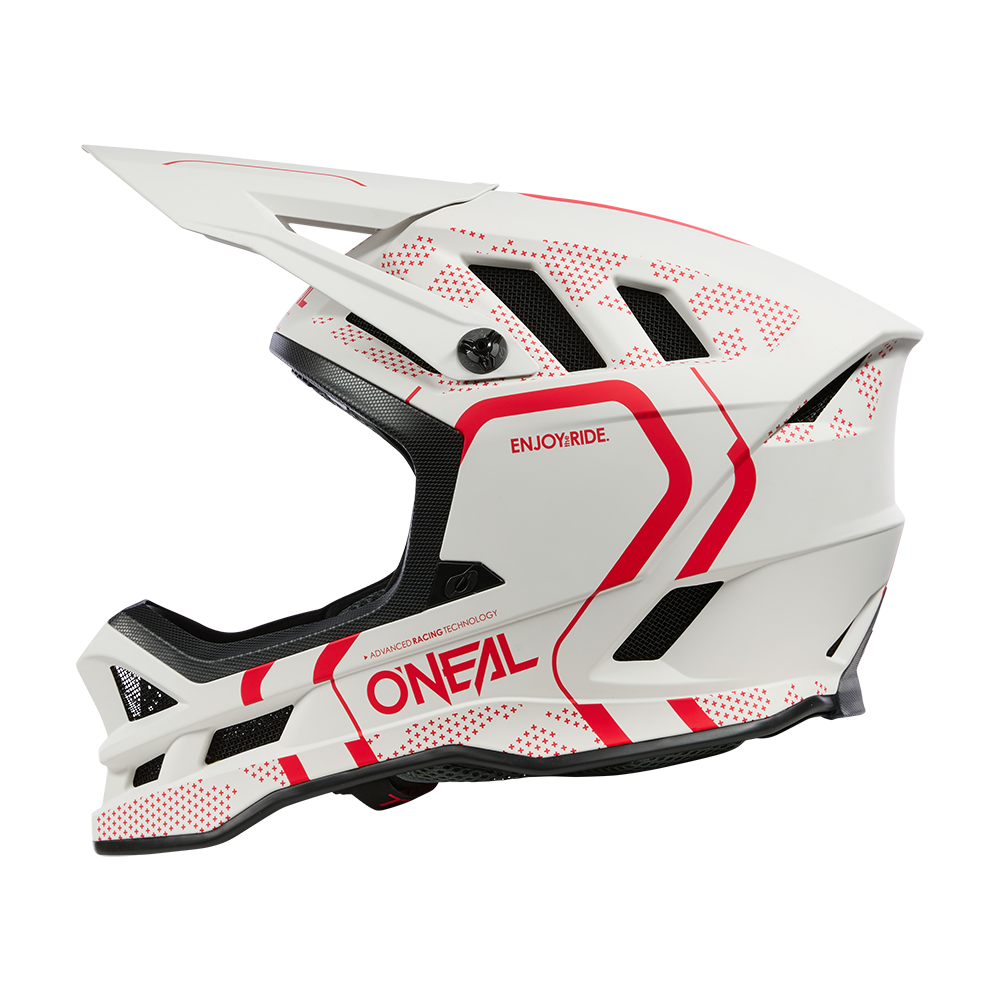 O'NEAL BLADE POLYACRYLITE STRIKE MTB Helm Wit/Rood