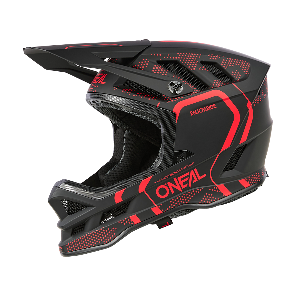 O'NEAL BLADE POLYACRYLITE STRIKE MTB Helm Zwart/Rood