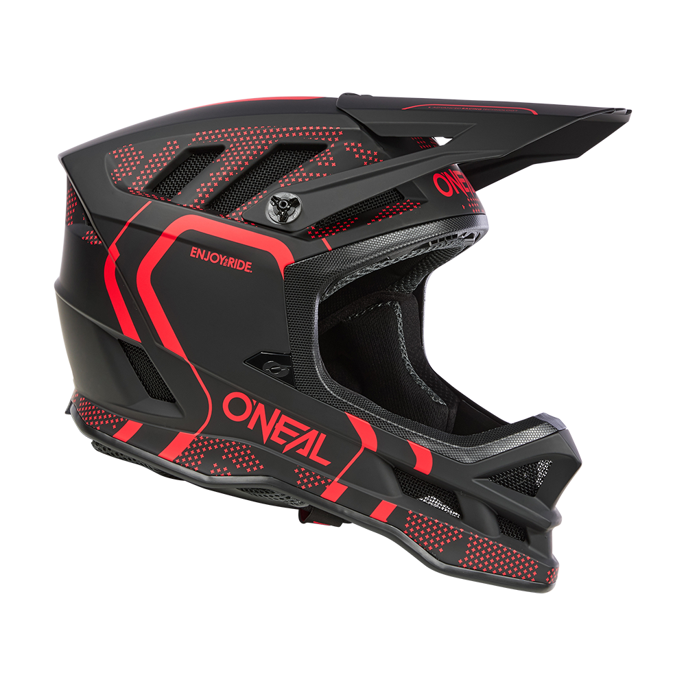 O'NEAL BLADE POLYACRYLITE STRIKE MTB Helm Zwart/Rood