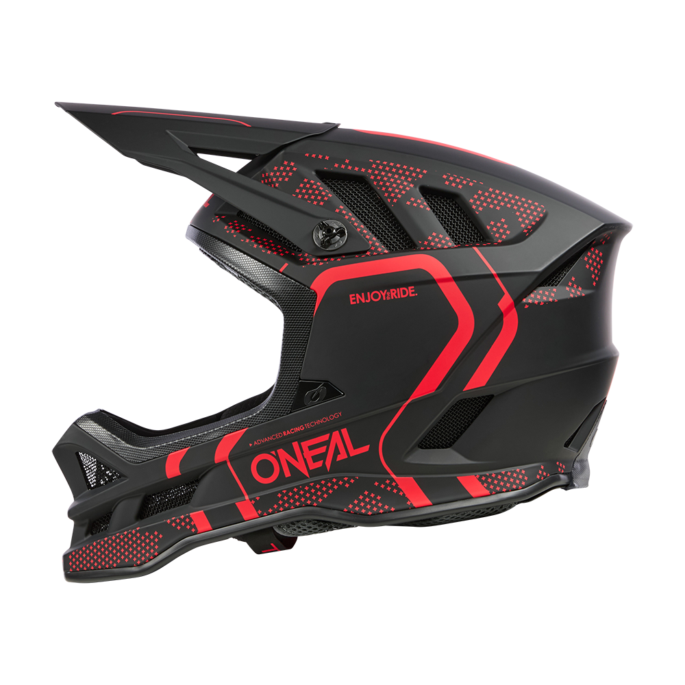 O'NEAL BLADE POLYACRYLITE STRIKE MTB Helm Zwart/Rood