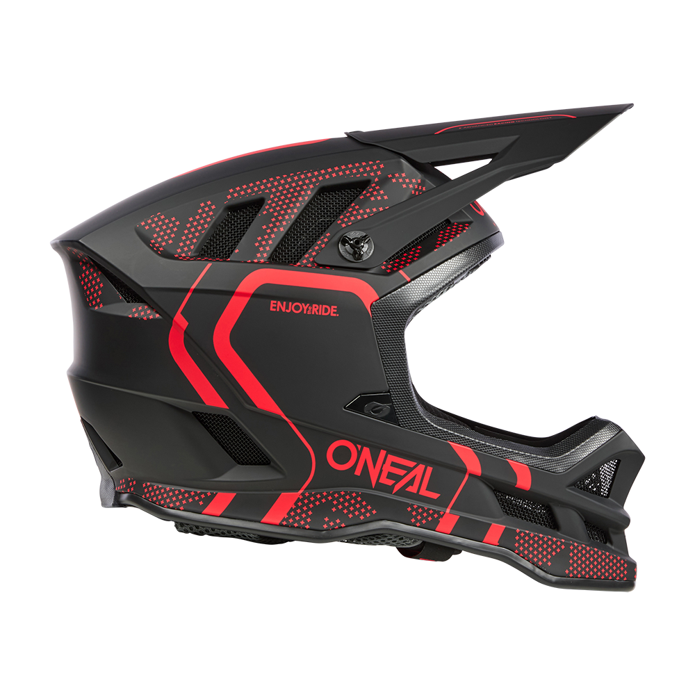 O'NEAL BLADE POLYACRYLITE STRIKE MTB Helm Zwart/Rood