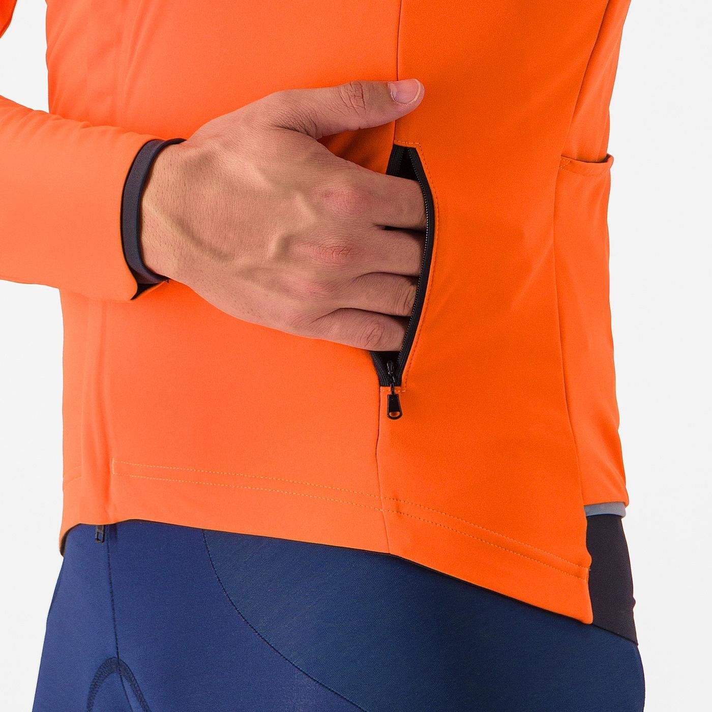 CASTELLI ALPHA 150 Jas Oranje/Zwart