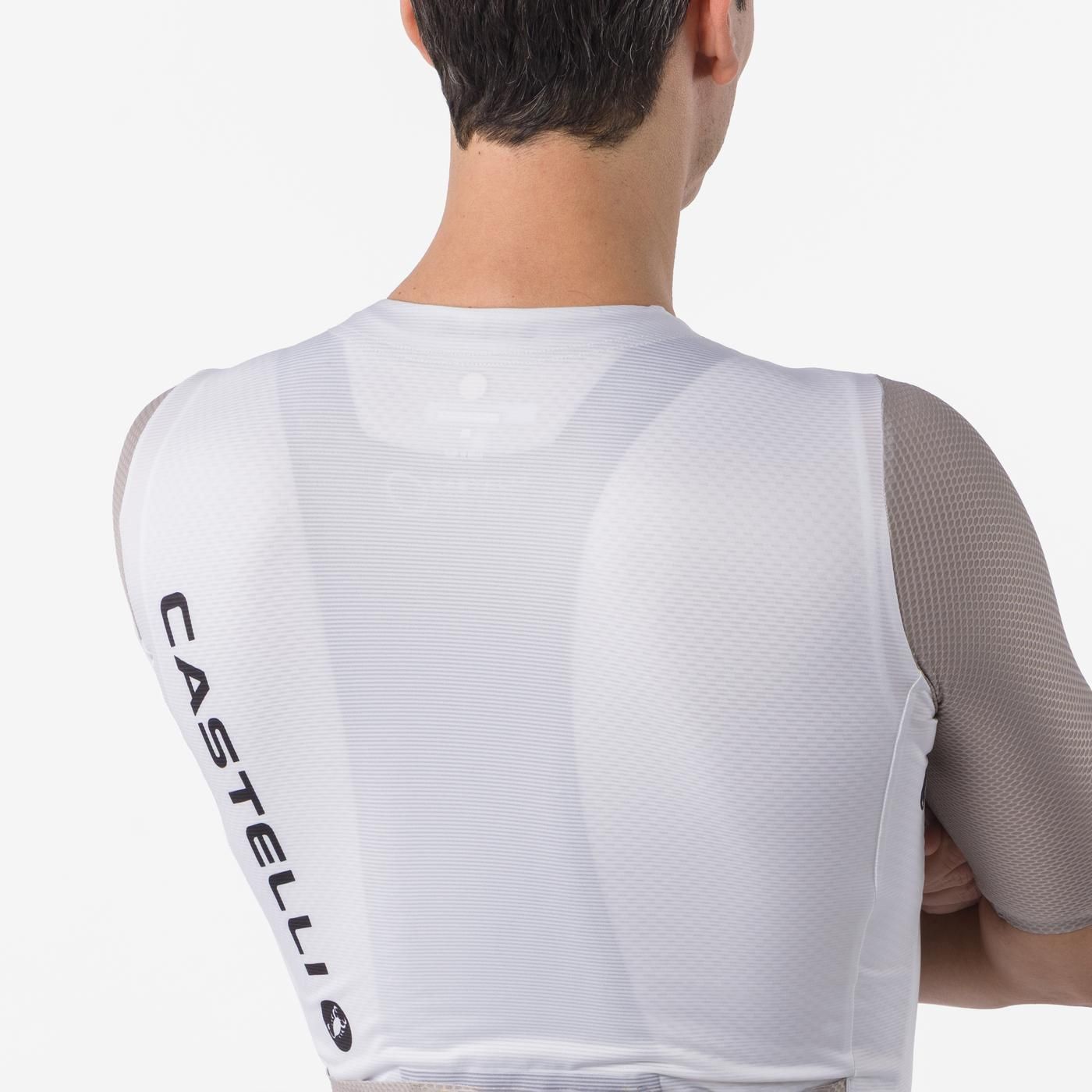 CASTELLI CORRETTO Korte Mouw Ivoor/Kleurige Jersey