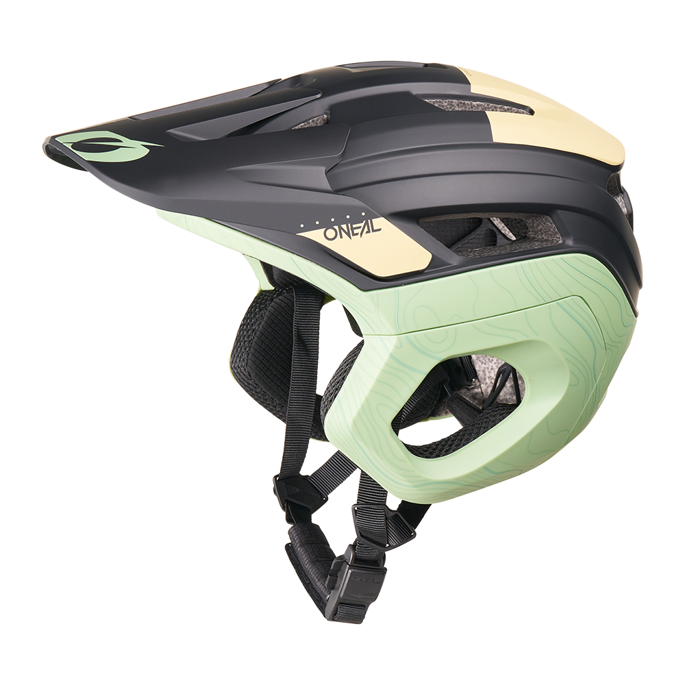 O'NEAL TRAPPER EVO TOPO MTB Helm Zwart/Zand/Mint