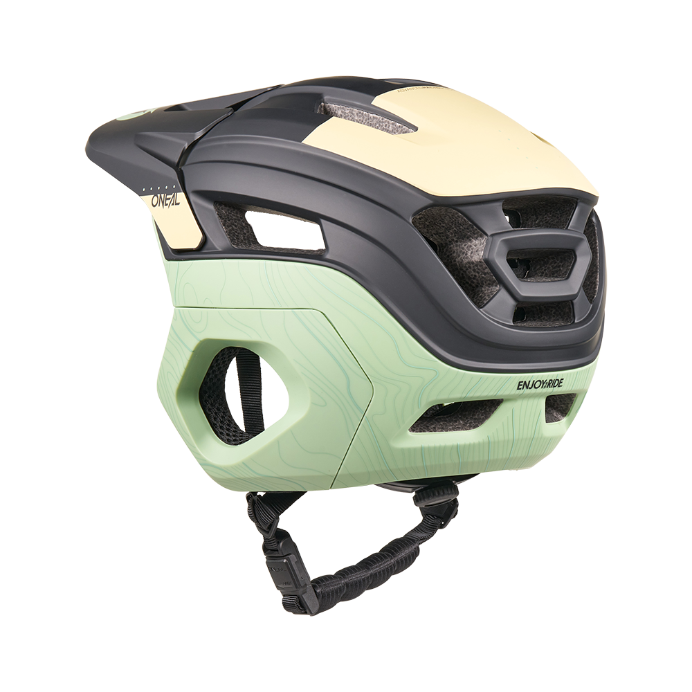 O'NEAL TRAPPER EVO TOPO MTB Helm Zwart/Zand/Mint